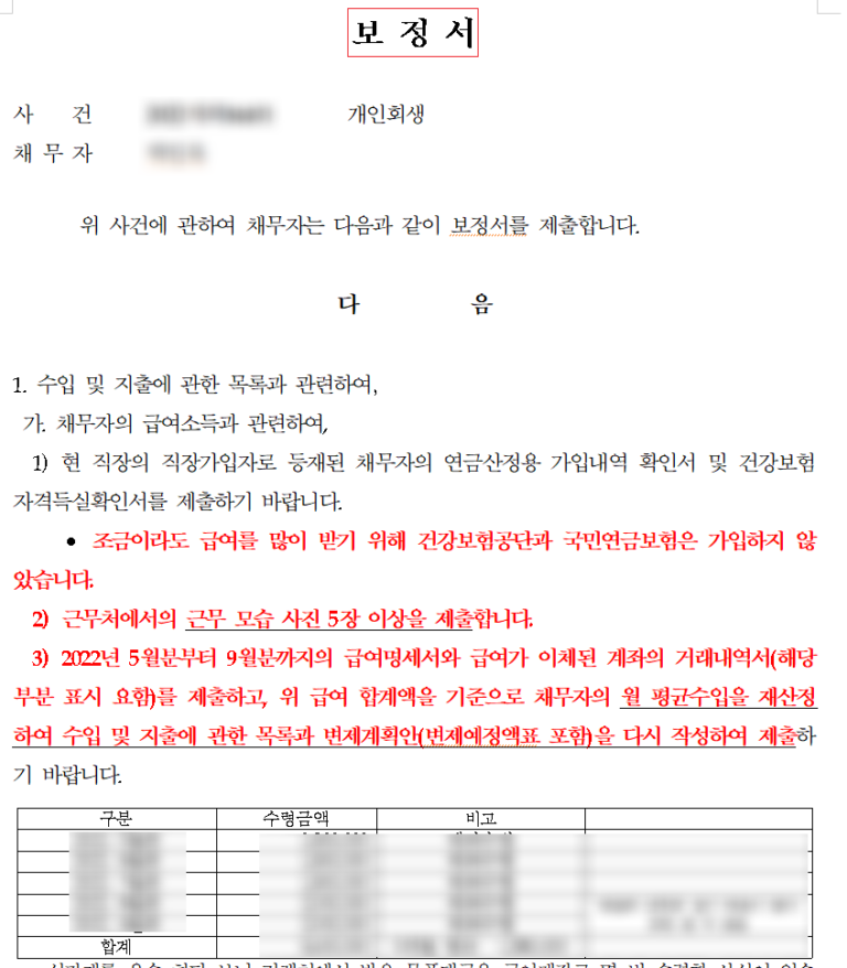 양육비, 생계비로 인정받고 4천만원 빚 탕감